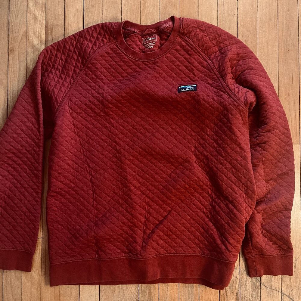L.L. Bean Men's Quilted Crewneck Sweatshirt